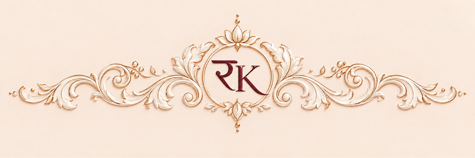 Roop kathaa ornamental RK monogram